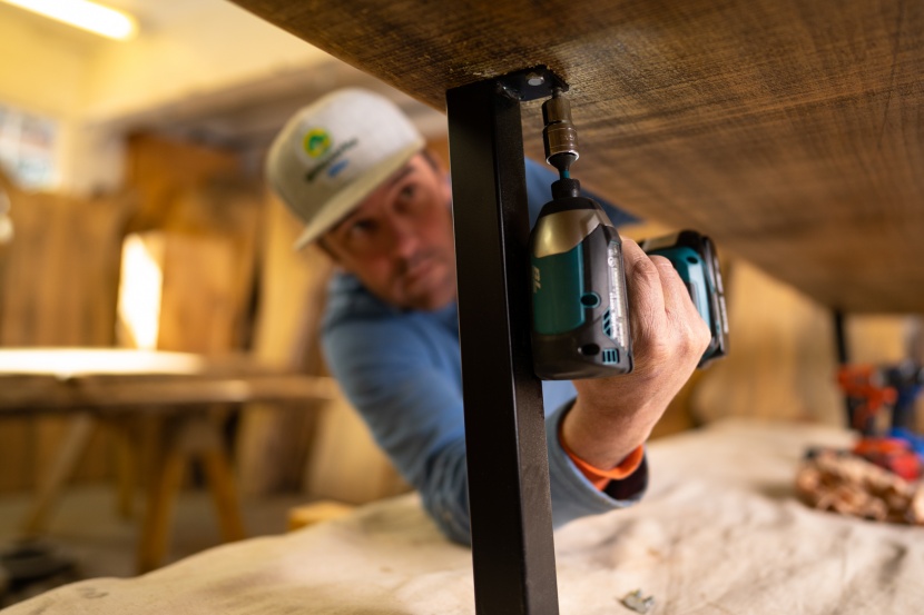 impact driver - for tight spaces and hard-to-reach spots, a smaller driver may work...