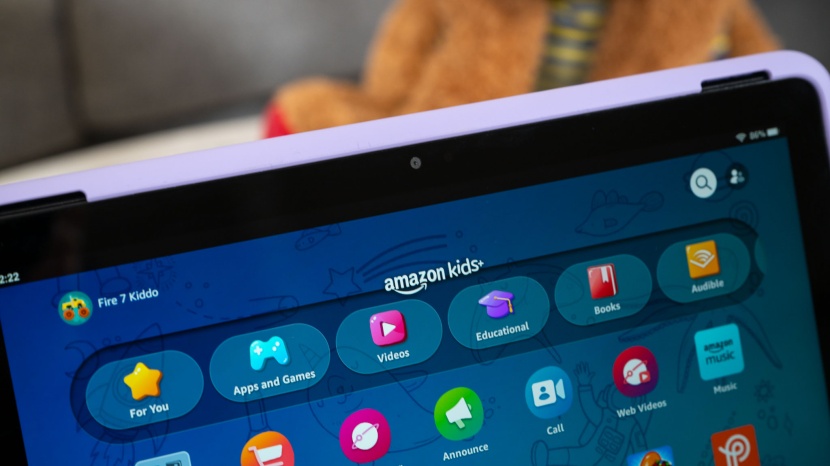 tablet kids - the home screen of amazon tablets with kids+ will feature preloaded...