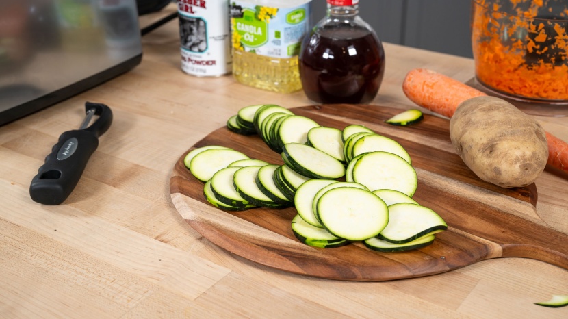 magimix 4200xl - the 4200xl made quick work of slicing up a zucchini, yielding...