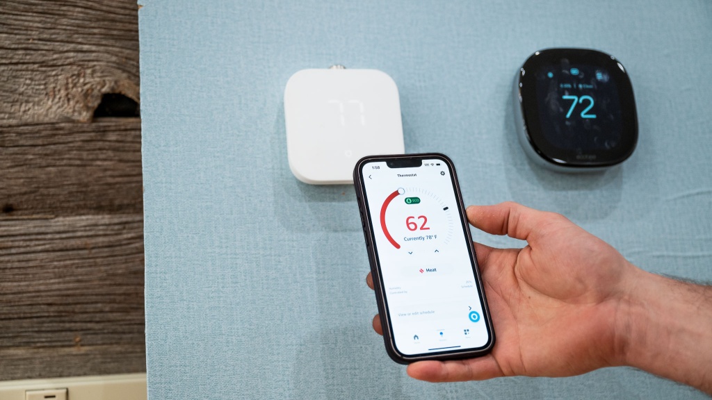 thermostat - being able to set the temperature remotely is a benefit of modern...
