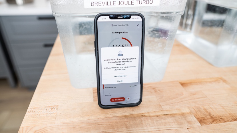 breville joule turbo - phone notifications make it so you don't have to sit by the sous...