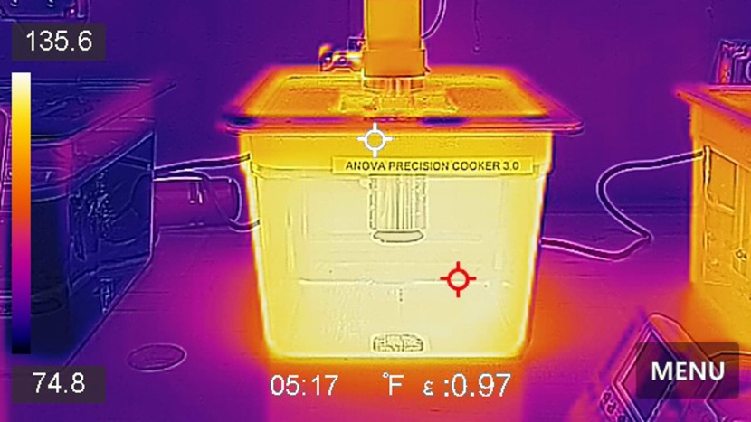 anova culinary precision cooker 3.0 - this 1100-watt sous vide has the power to heat a water bath faster...