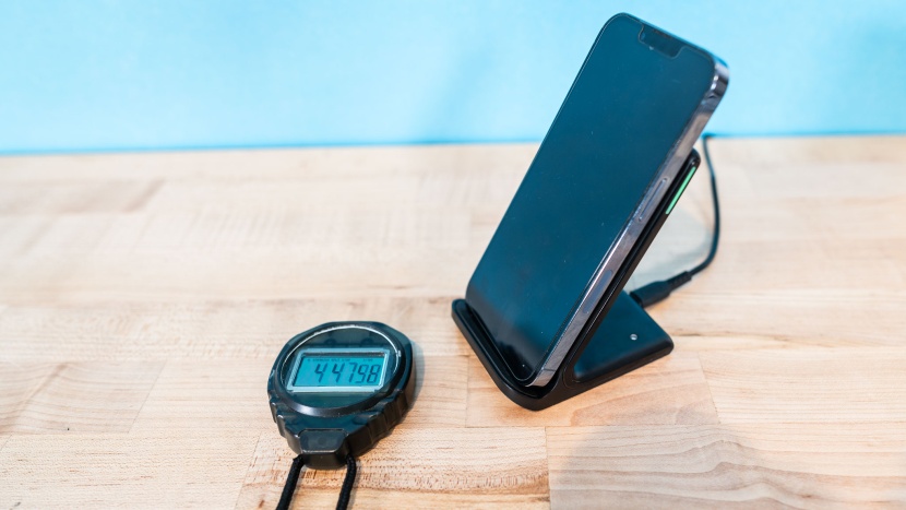 we use stopwatches and the same set of several phones to test...