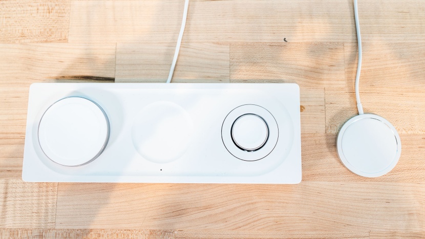 wireless charger - the belkin boost charge pro and the apple magsafe chargers...