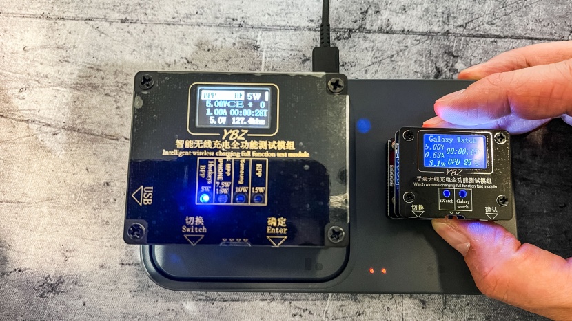 wireless charger - we used ybz wireless test modules for determining the total...