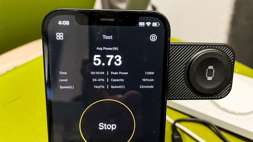 wireless charger - determining the available charging power of the getpals 3-in-1...