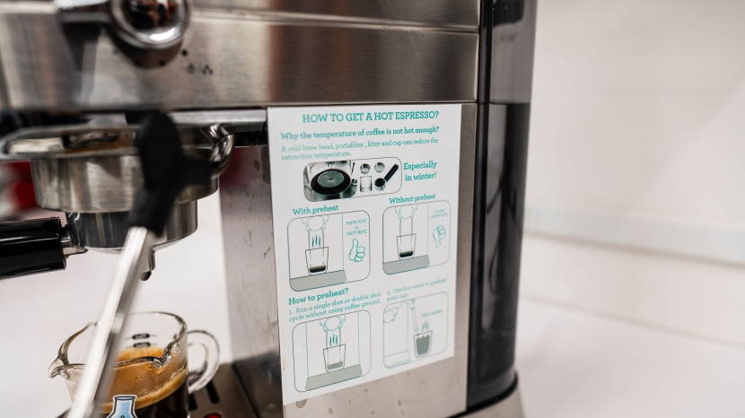 casabrews cm5418 - basic preheating instructions are right on the machine.