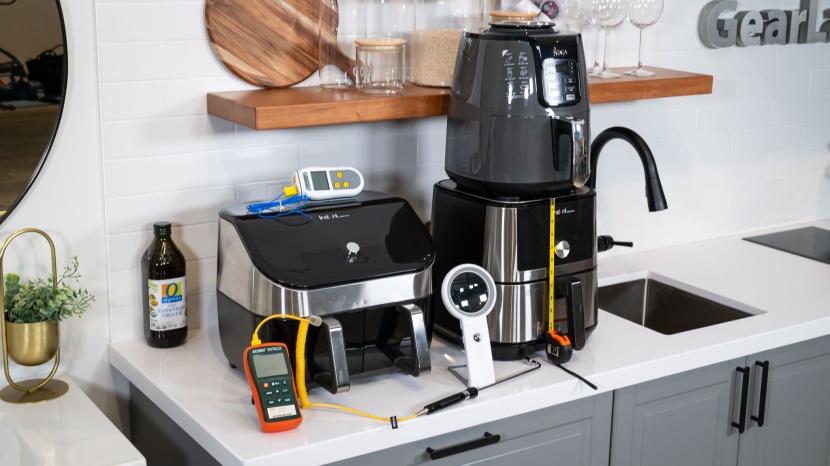 the tools we used during our air fryer testing.