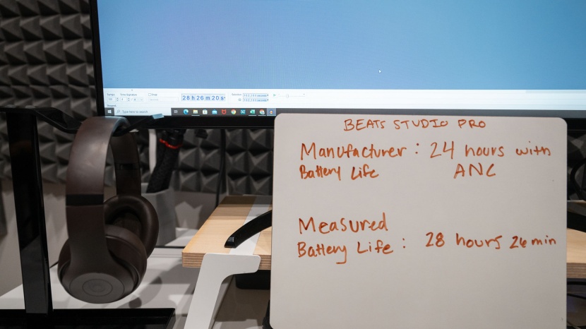 beats studio pro - our 28.4-hour battery life measurement topped beats's claim of 24...
