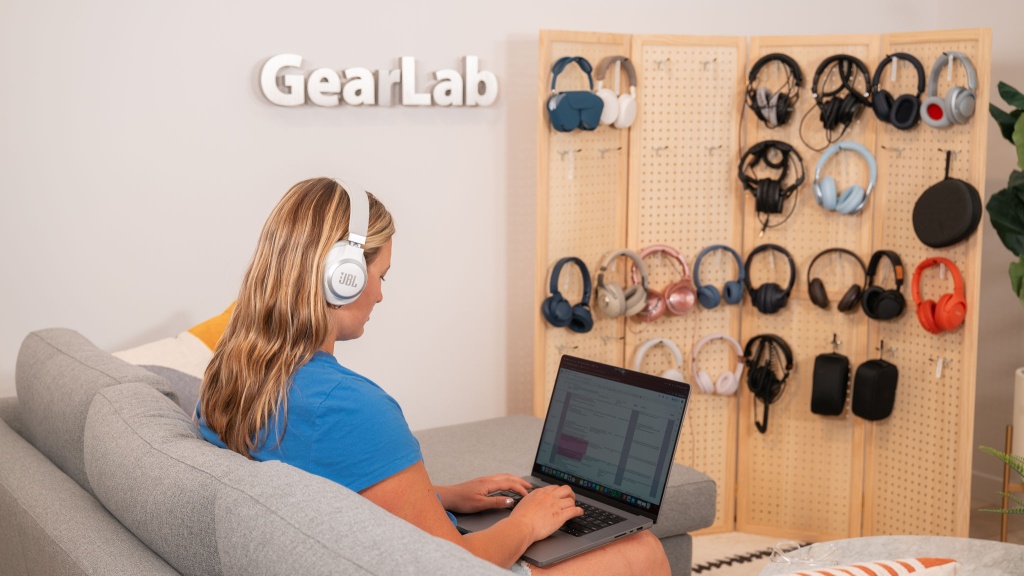 noise cancelling headphones - we used a curated playlist designed to push the limits of all of the...