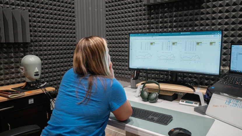 wireless headphones - our new audio testing room includes custom-built gear, high-end...