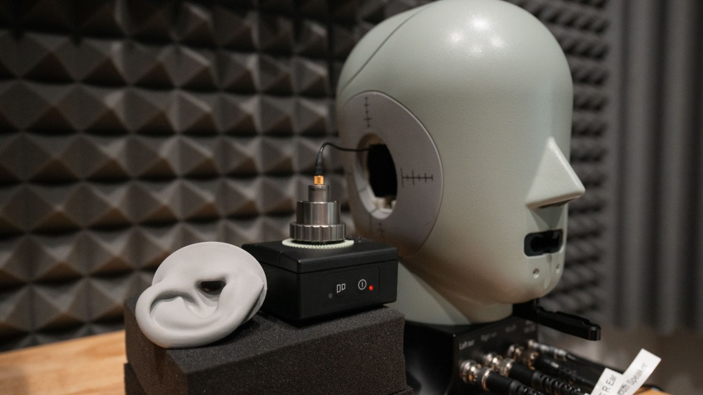 noise cancelling headphones - our top-of-the-line head simulator takes accurate measurements of...