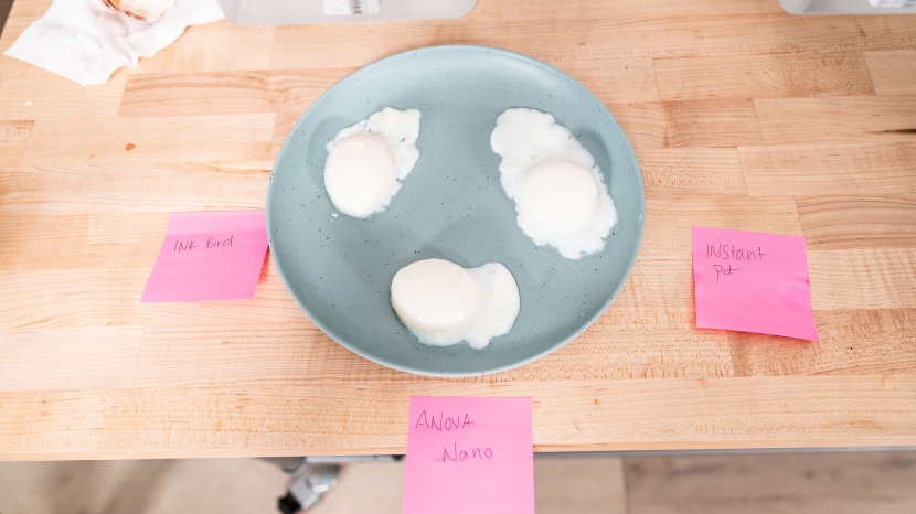 anova culinary precision cooker nano 3.0 - the anova nano cooked the egg just the way we like it.