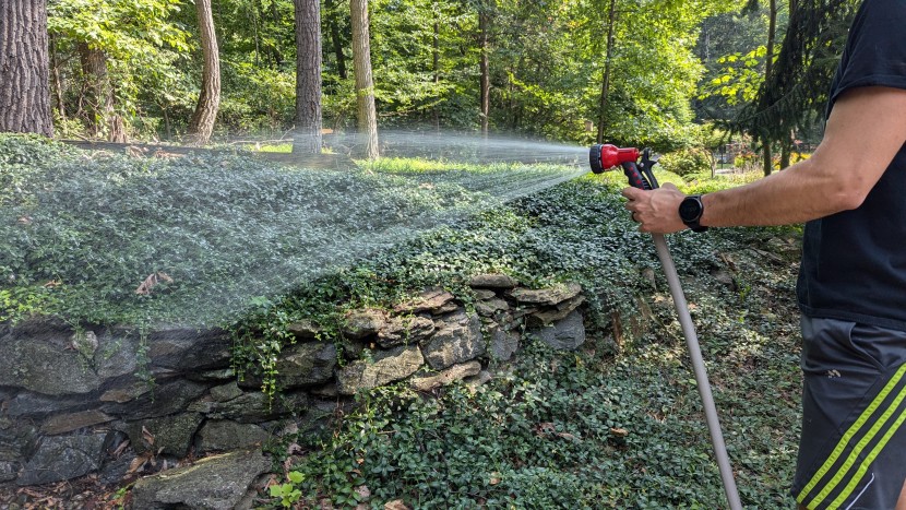 garden hose - we had no complaints about the flow rate and pressure of the eley...