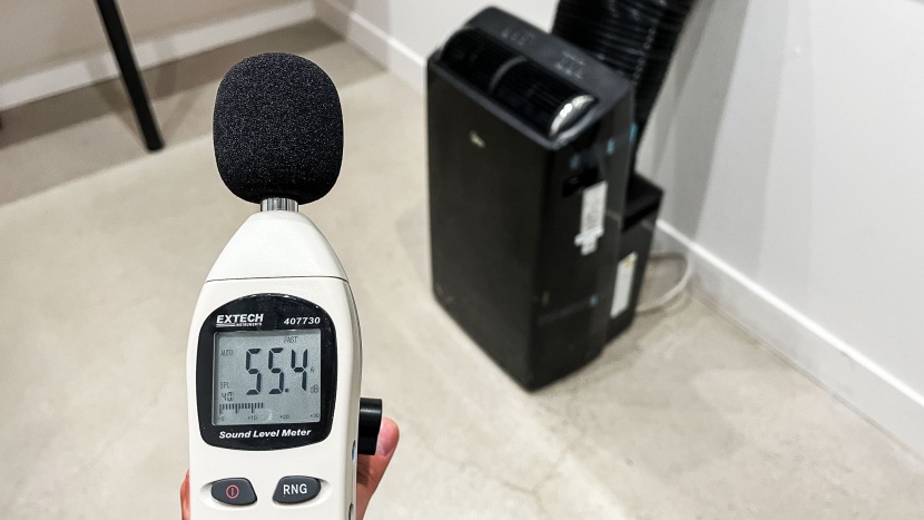 midea duo smart inverter map12s1tbl - we measure every portable air conditioner from the same distance...