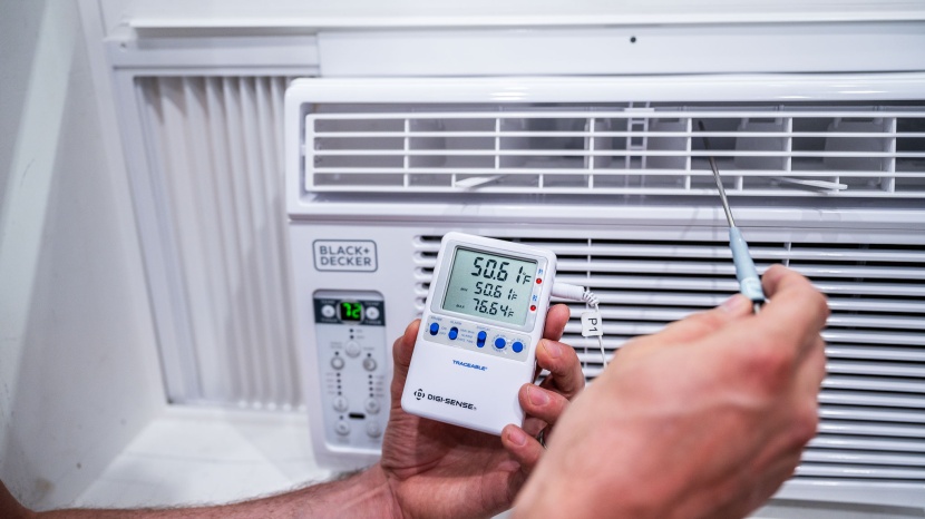 included in our testing was measuring the cool air temperature.