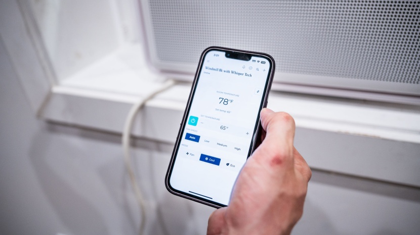 window air conditioner - in our experience, most wifi apps were only slightly more convenient...