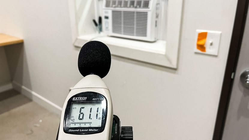 window air conditioner - with a tested dba of 61.1, this black+decker bd08wt6 sounds about...