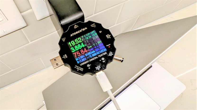 charger - here, we are determining the maximum power output of the ugreen...