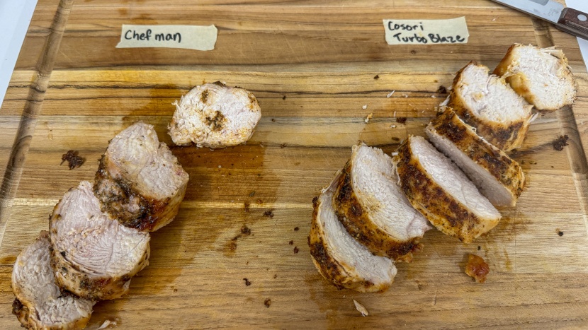 the chefman produced chicken that retained its moisture well.