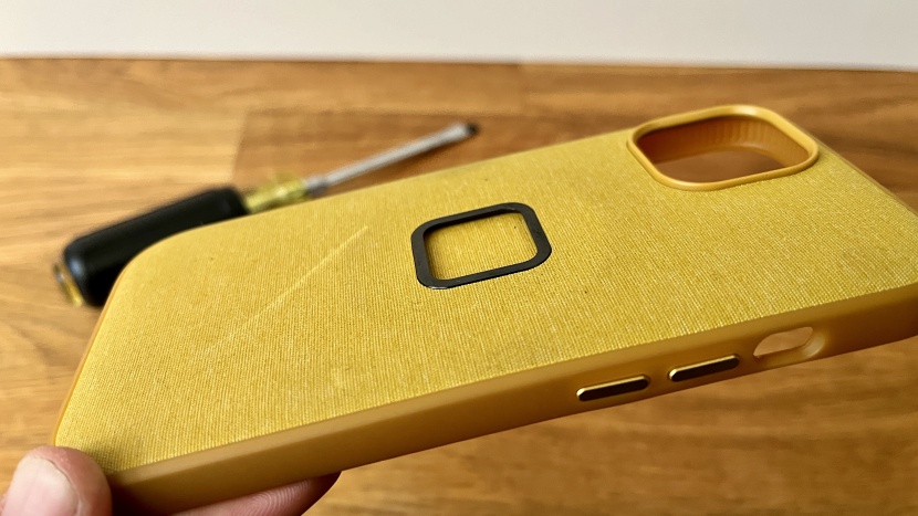 iphone 15 case - the peak design is made of a nylon canvas fabric shell and although...