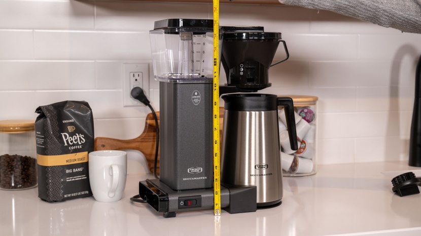 technivorm moccamaster kbt - the moccamaster is 15 inches tall, which may be too tall for smaller...