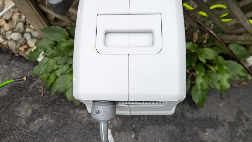 the lay-flat handle is a great feature that makes moving your hose...