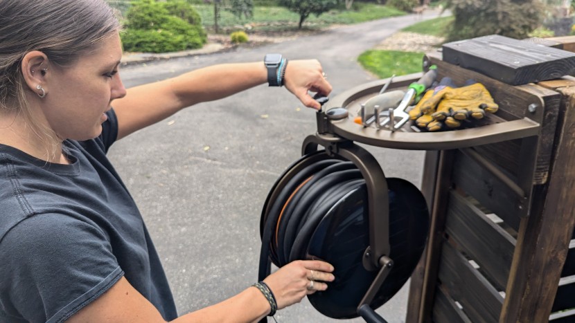 hose - having a mounted hose reel can help your yard stay organized and...