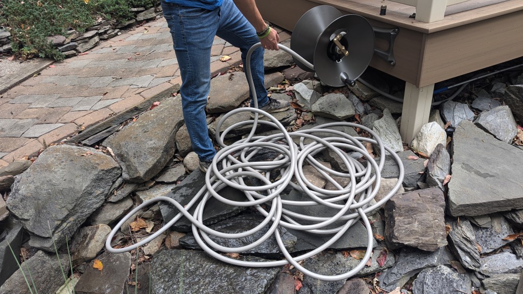 hose reel - hose reels can turn a jumbled pile of hose into something neat and...