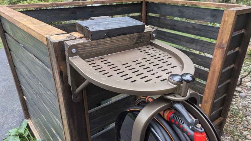 liberty garden single arm navigator - we temporarily mounted the liberty garden on a scrap piece of 2x8...