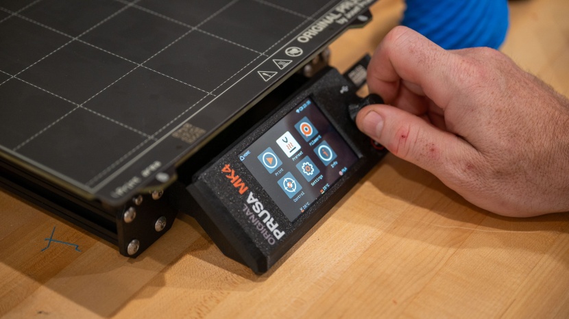 prusa mk4 - navigation of the physical interface is fine -- done through a low...