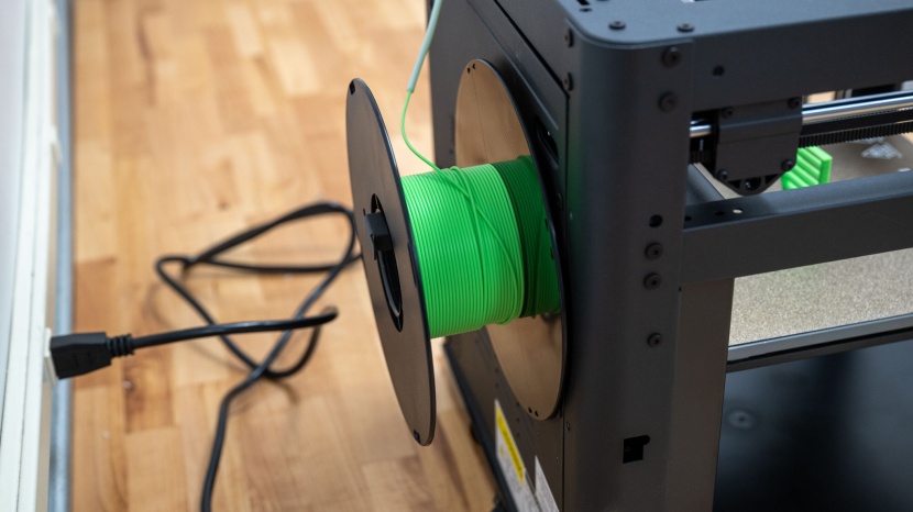 flashforge adventurer 5m - snapping on the filament holder was one of the only things needed to...