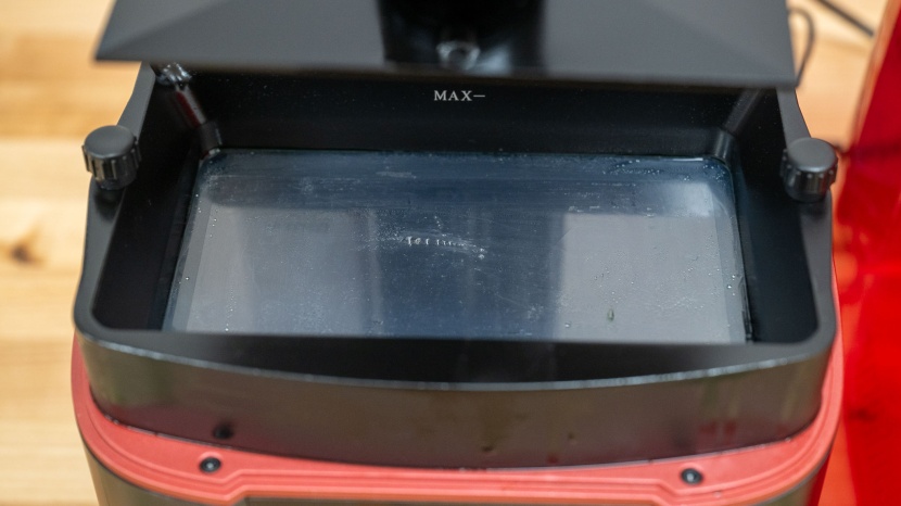 3d printer - the mars 4&#039;s lcd screen (under a pool of resin).