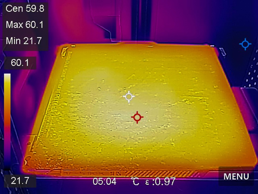 bambu lab p1p - the p1p has possibly the most evenly heated build plate we&#039;ve...