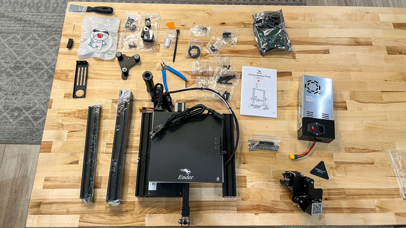 creality ender-3 - everything that comes in the box.