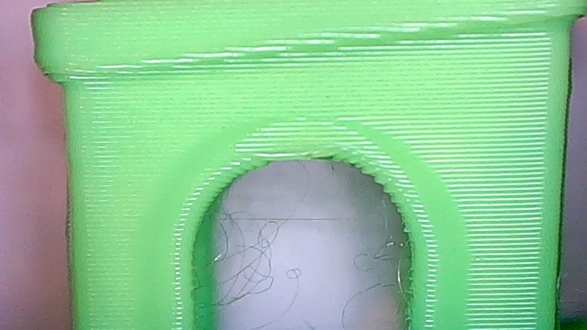 flashforge adventurer 5m - the overhangs in our benchy arch ended up ok, but also full of...