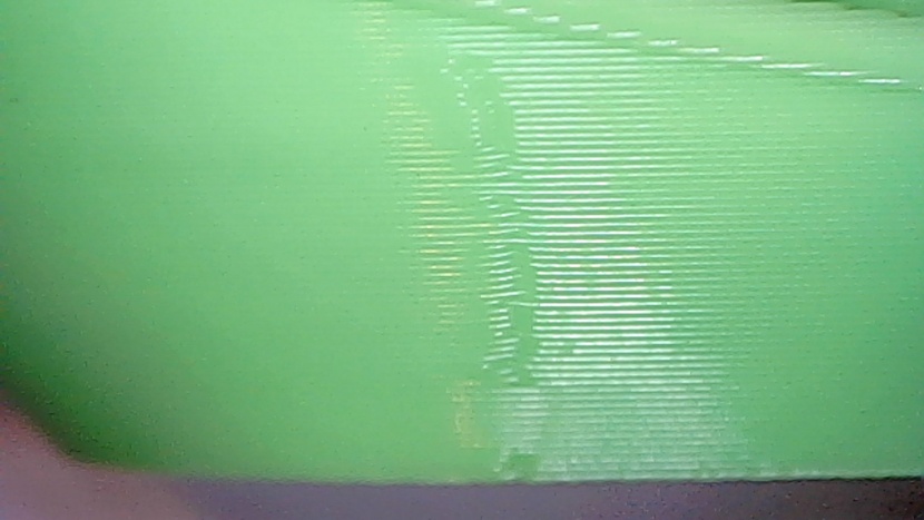 flashforge adventurer 5m - a visible stitch line where each layer starts and stops appeared on...