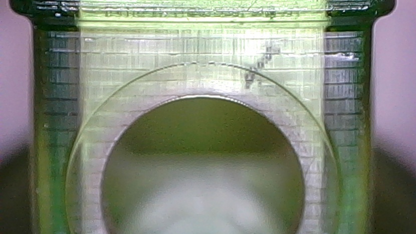 elegoo mars 4 - detail shot showing the ghosting of the build lines. this pattern...