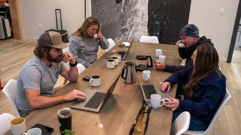 black+decker 12-cup programmable - our taste testers "hard at work" tasting coffee and recording their...