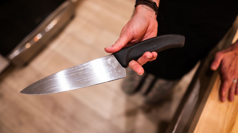 victorinox swiss classic 8-inch - the victorinox is an exceptionally lightweight knife, largely due to...