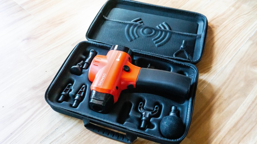 massage gun - we prefer options that include a more robust case that could fit all...