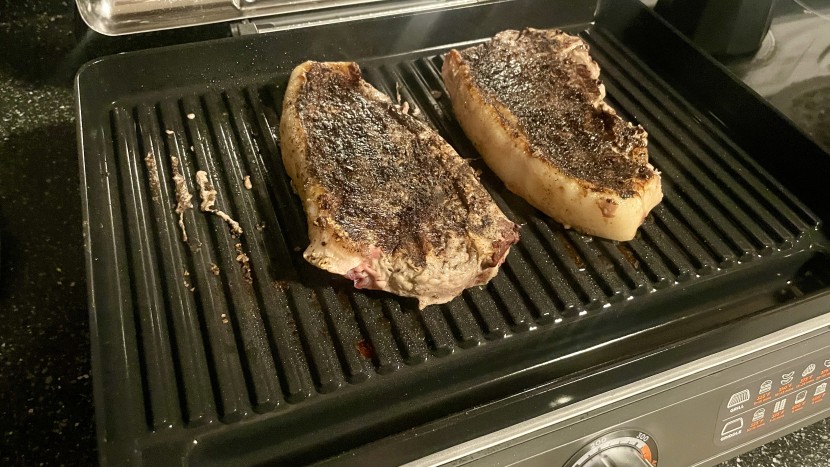 ninja sizzle - we wouldn't trust your average griddle to sear a quality ribeye steak.