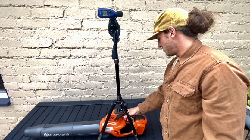 husqvarna leaf blaster 350ib - despite its high decibel reading from our digital sound meter, the...