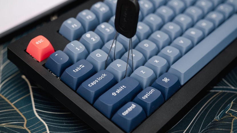 keychron v5 max - the v5 is fully hot-swappable and even comes with a helpful tool for...