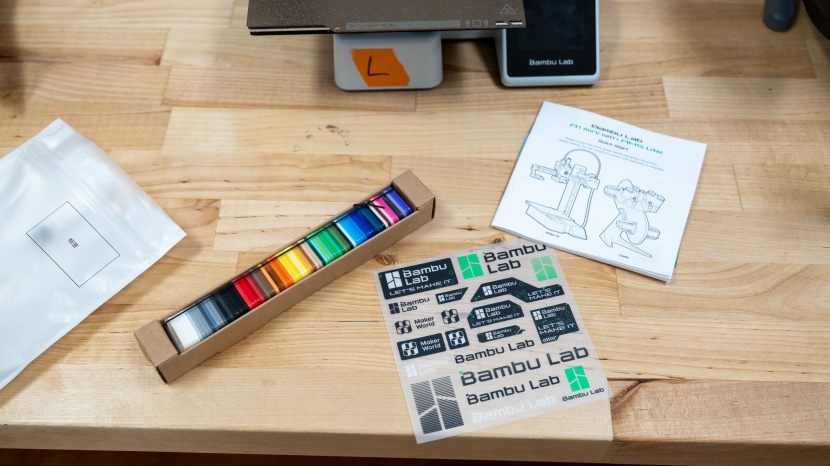 bambu lab a1 mini - also included -- a series of stickers for all you new bambu lab...