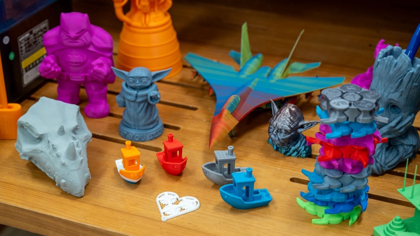 3d printer - some of our fancier, more involved prints, made for fun at the end...