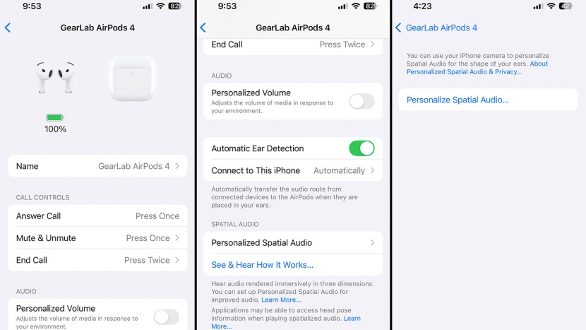 apple airpods 4 - the apple airpods do not have a traditional app. instead, you can...