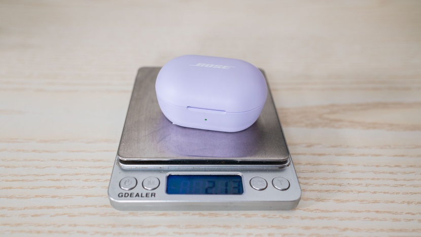 bose quietcomfort earbuds - the quietcomfort earbuds have a bulky case.