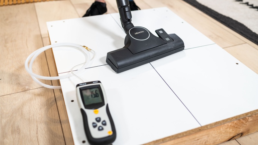 miele classic c1 pure suction powerline - this shows the miele c1s suction power being tested, which was among...