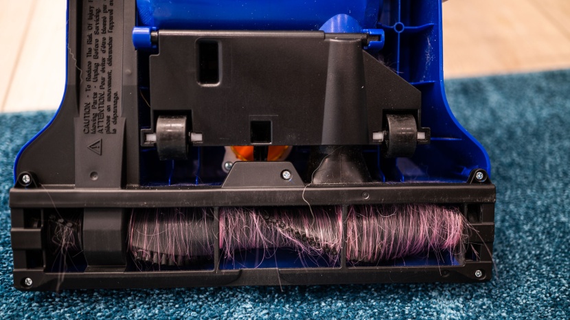 eureka powerspeed - long hair wrapped, requiring us to cut it out.